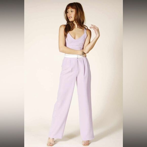 Galita  pants and top set women’s 2 pieces lavender color New - Picture 1 of 7